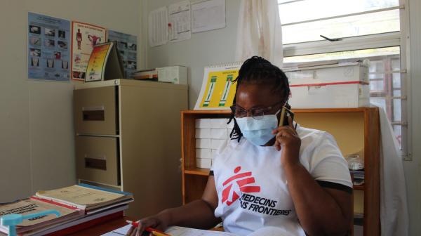 MSF counsellor, fixed clinic in Shiselweni