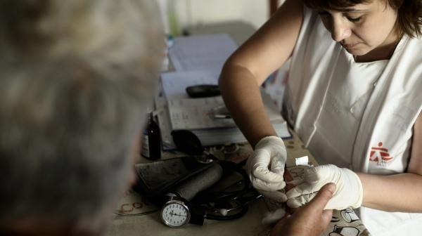 Providing care in Donetsk area