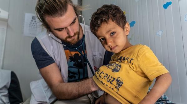 MSF pediatric clinic outside Moria and Olive Grove