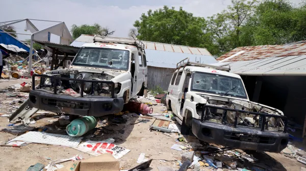 MSF vehicles were destroyed and vandalized following the bombardment