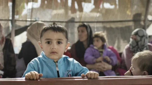 PatientInnen in der Klinik von Ärzte ohne Grenzen im Flüchtlingslager Domiz im Nordosten des Irak.