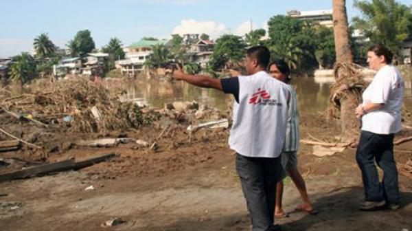 Ärzte ohne Grenzen unterstützt Flutopfer auf den Mindanao Inseln mit medizinischer Hilfe.