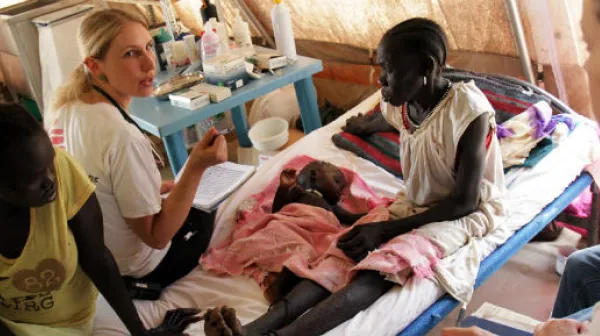 Das Flüchtlingslager bietet Schutz vor den rauen Außenbedingungen