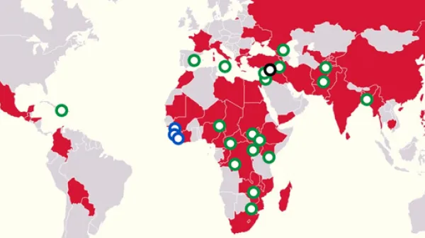 Thin Link Map Web