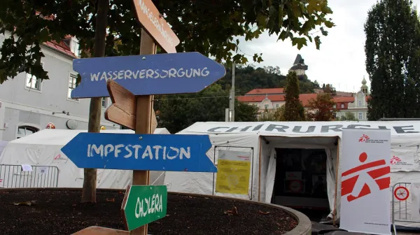 Ausstellung „Hilfe aus nächster Nähe“ in Graz