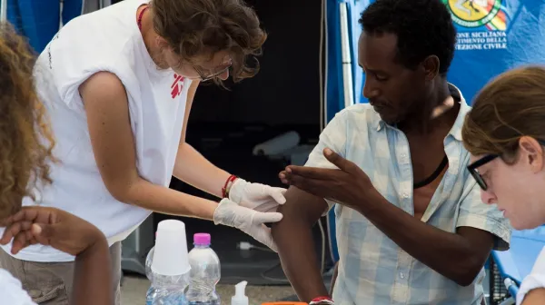 Migrant Route Augusta Italy 2014