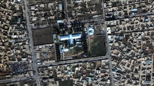 Aereal image from the Kunduz Hospital