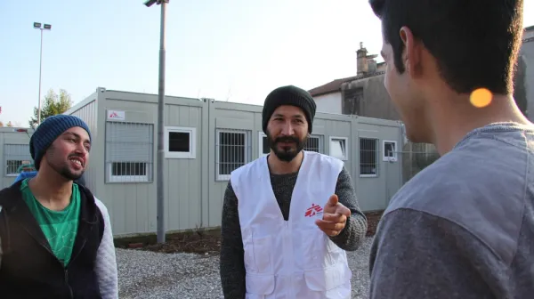 MSF Temporary Camp in Gorizia, Italy.