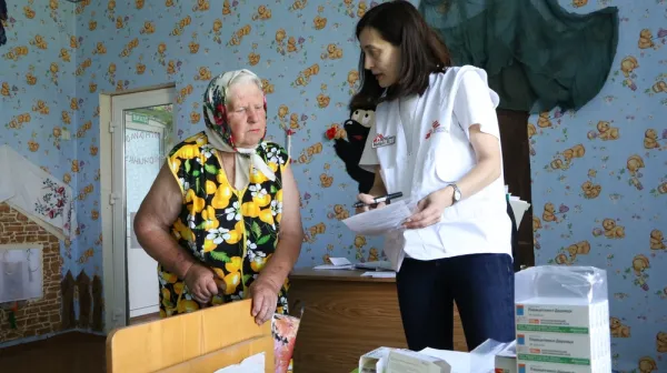 Primary health care in mobile clinics - Mariupol