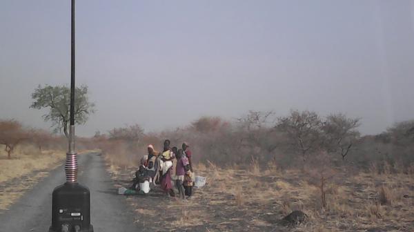 A families slowly makes its way to Kodok