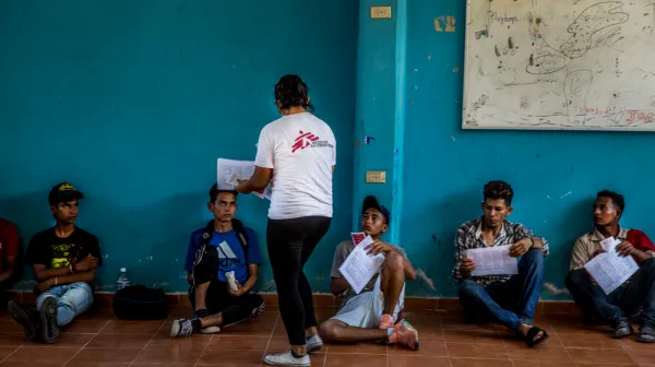 Migrants and Refugees in Mexico shelters