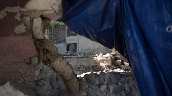 Tripoli damaged building