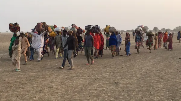 Bodo , Cameroon - People fleeing Rann
