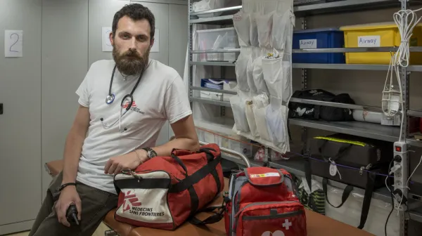 MSF team on board Ocean Viking