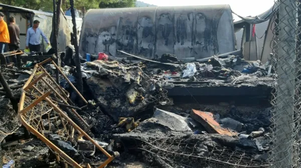 Fire in Samos - 14th Oct 2019