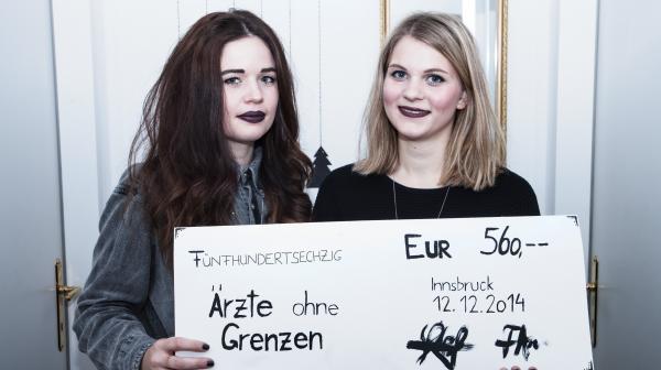 Stefanie Mayerl und Franziska Auer, Christkindlmarkt für Ärzte ohne Grenzen