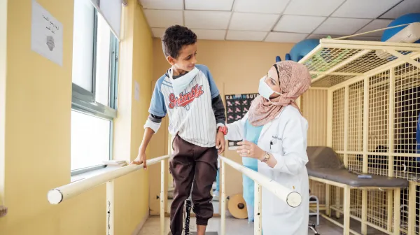 Ahmed Darwesch kann mittlerweile wieder gehen. 