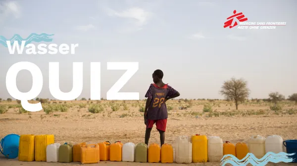 Tausende aus dem Sudan geflüchtete Menschen brauchen Wasser