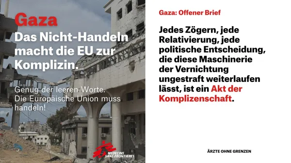 Grafiken für Social Media zum Thema Gazastreifen