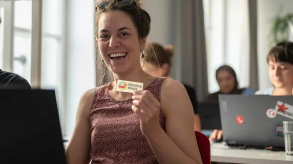 Astrid Glatz beim Mapathon