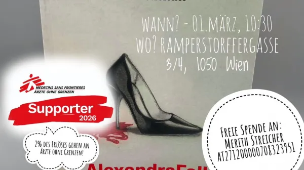 Lesung im Tilom-Kosh Studio! Merith Streicher - AlexandraFall. 1. März 10 Uhr 30 in der Ramperstorffergasse 3/4, 1050 Wien