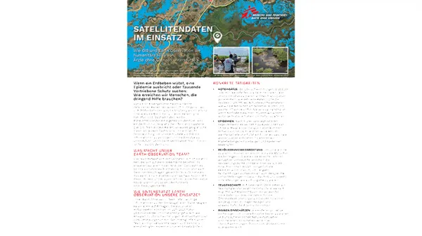 Flyer Satellitendaten in Action