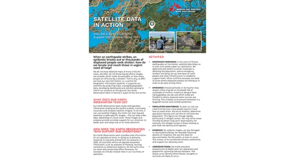 Flyer "Satellite Data in Action"