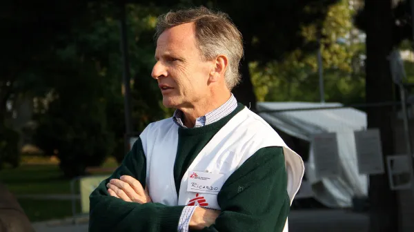 Architekt Ricardo Baumgarten als Einsatzmitarbeiter für Technik und Logistik 