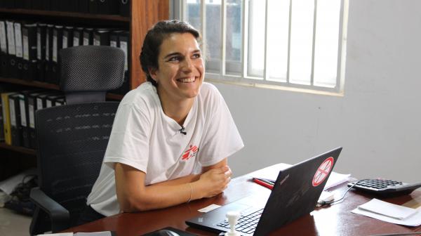 Annemarie Nussbaumer auf Einsatz in Sierra Leone