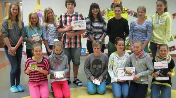 Spendenaktion der HS Lofer - Klassensprecher