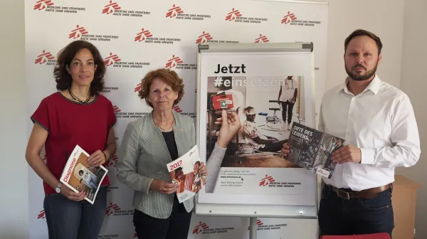 Jahresbilanz 2017: Das team von Ärzte ohne Grenzen Österreich präsentiert den Jahresbericht