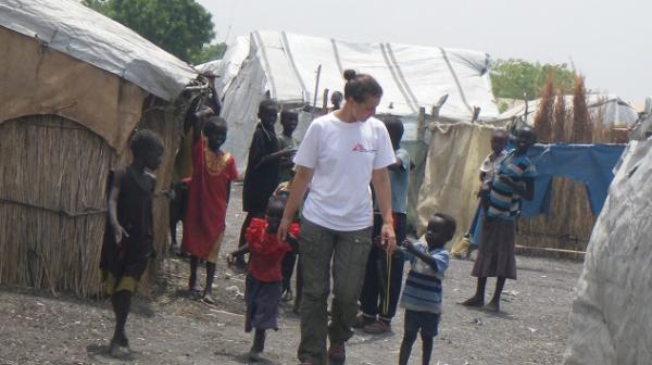 Barbara Trattnig im Südsudan