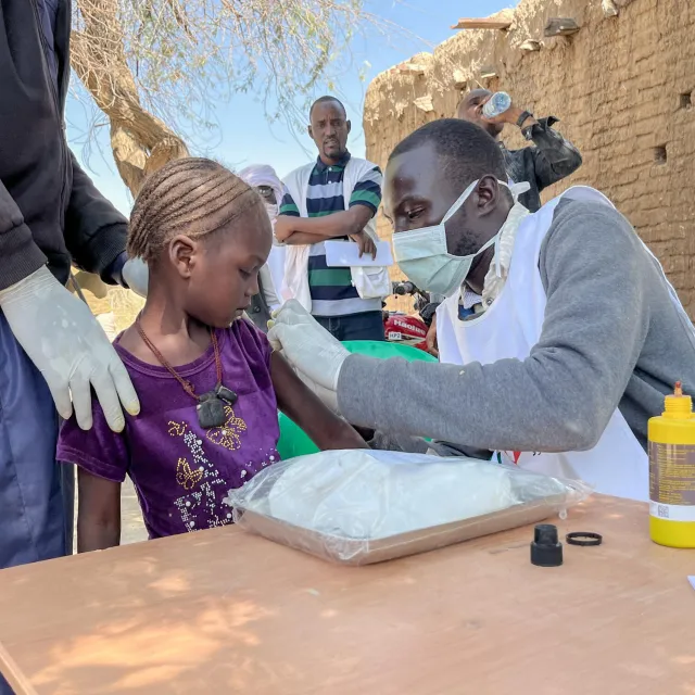 Diphteria vaccination campaign in Batha Province, Chad